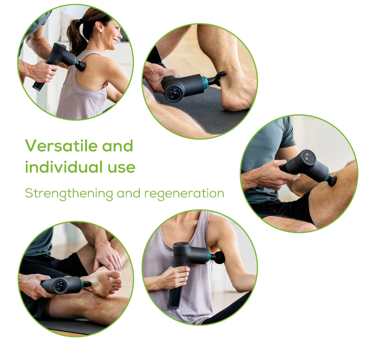 Beurer MG 185 Massage Gun - 9 Intensity levels, 3 Programs, 5 Attachments