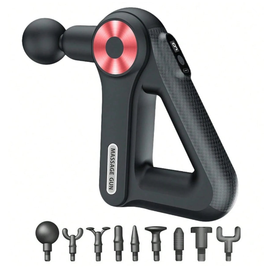 TriForce™ 9-Speed Triangle Massage Gun – Deep Tissue Muscle Massager with 9 Heads