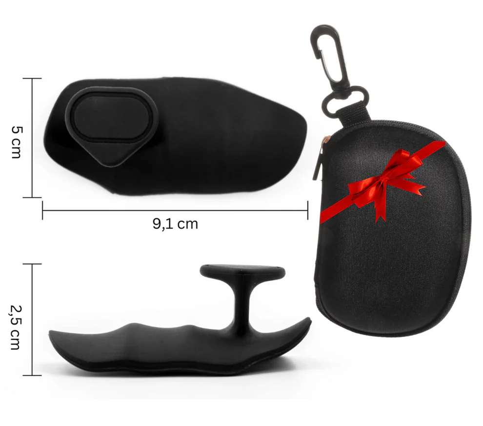 Anti-Slip Ergonomic Hand Grips – Black