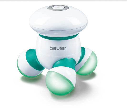 Beurer Germany MG 16 Mini Portable Relaxing Vibration Spa Body Massager: Red