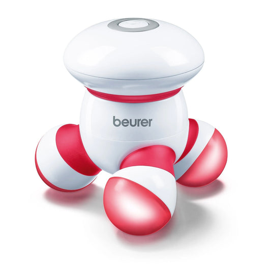 Beurer Germany MG 16 Mini Portable Relaxing Vibration Spa Body Massager: Red