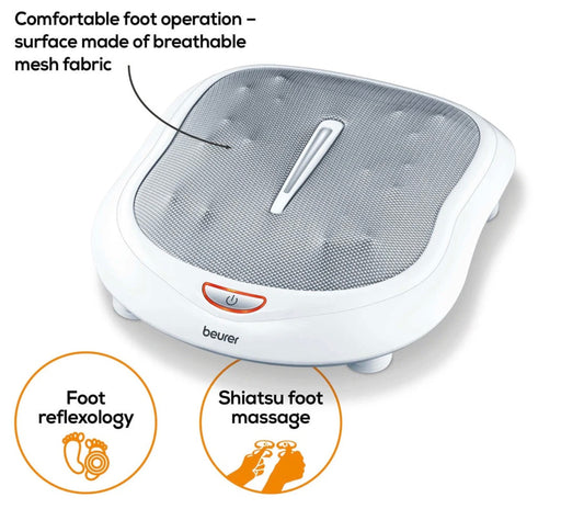 Beurer FM 60 Shiatsu Foot Massager - Soothing & Circulation Boosting with Heat Function