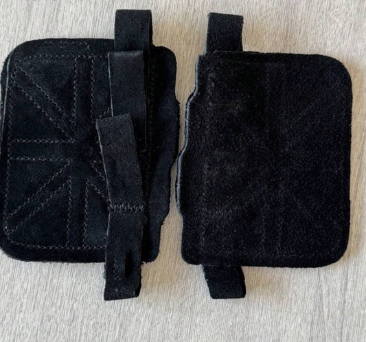 GymGen LUX Grip & Glove Combo – Premium Support (Black)