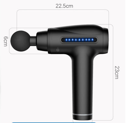 GymGen PulsePro™ 30-Speed Deep Tissue Massage Gun – 6 Heads + Carry Case