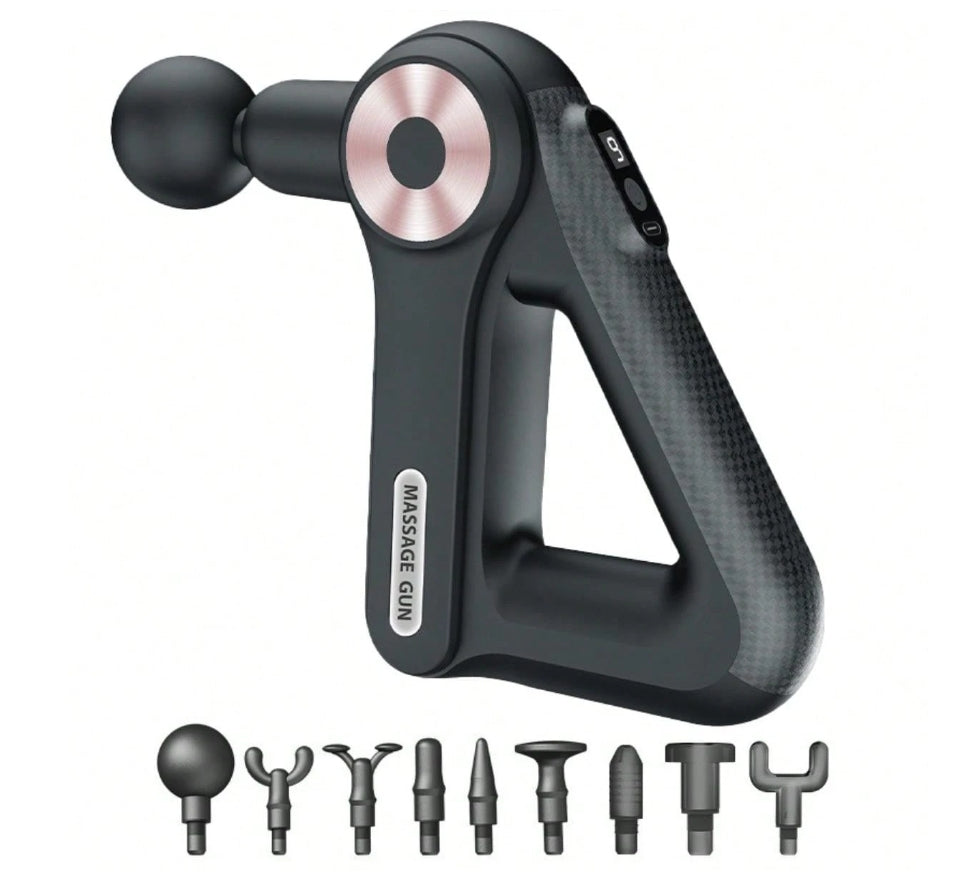 TriForce™ 9-Speed Triangle Massage Gun – Deep Tissue Muscle Massager with 9 Heads