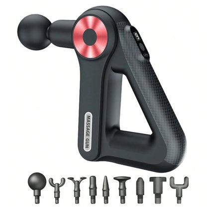TriForce™ 9-Speed Triangle Massage Gun – Deep Tissue Muscle Massager with 9 Heads